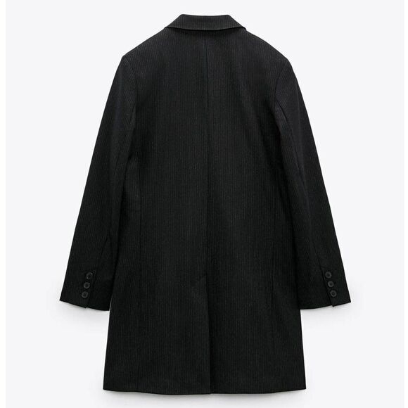 ZARA STUDIO LIMITED EDITION WOOL BLEND STRIPED BLAZER NEW - Picture 3 of 8